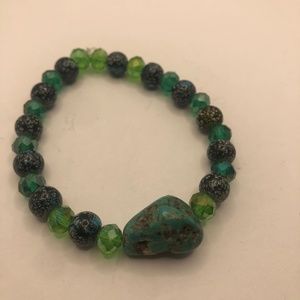 Turquoise emerald green bracelet